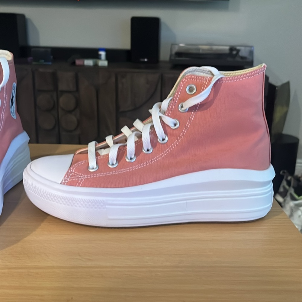 Pink Platform Converse Sneakers